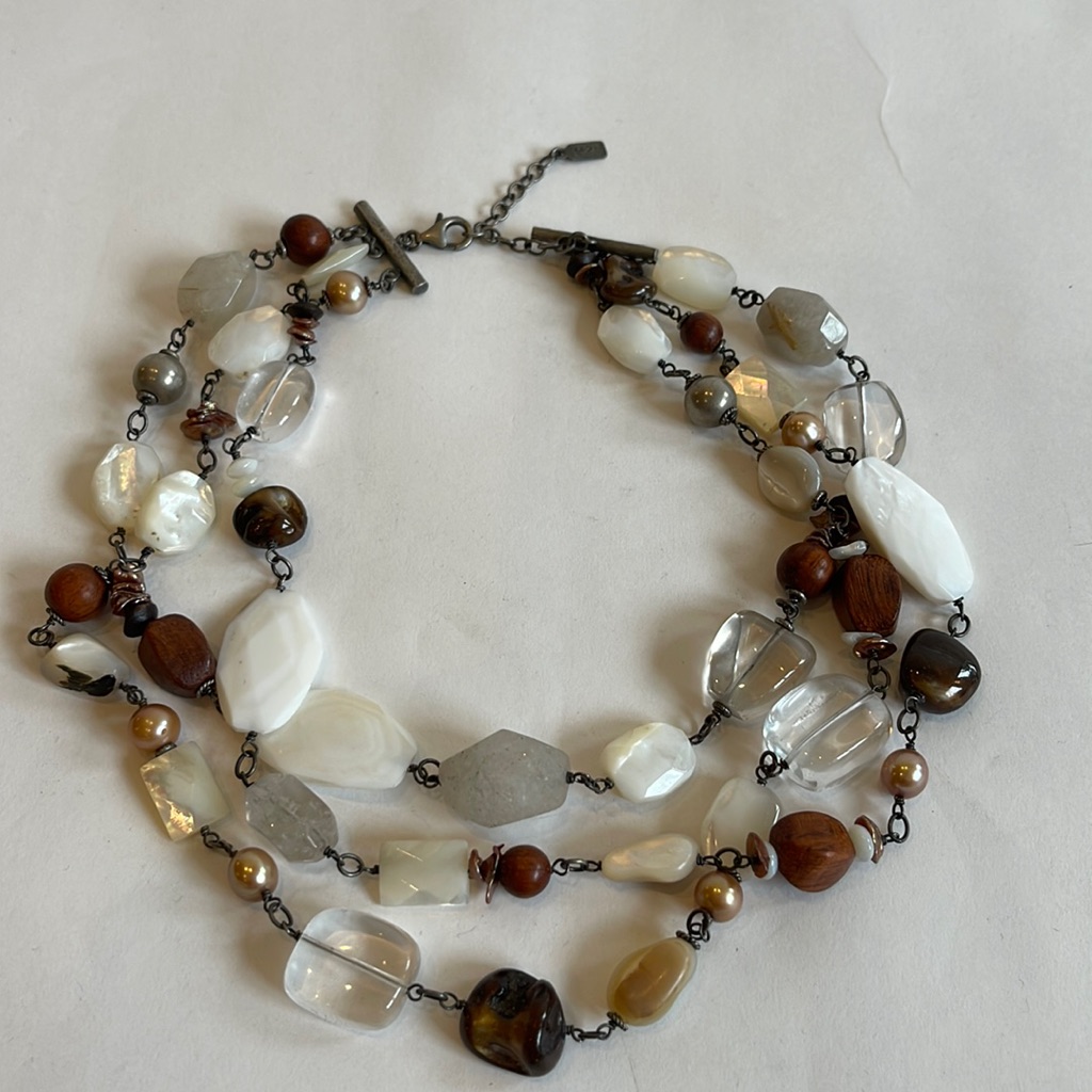 Peyote Bird Sterling Silver & Bead Necklace
